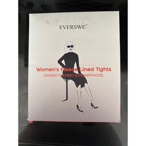 Everswe Fleece Lined Tights Women XL Nude NWT Thermal Winter Leggings
